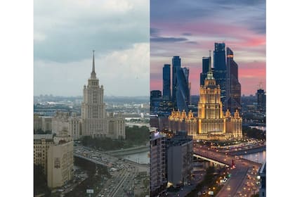 Imágenes de Moscú con 20 años de diferencia: más edificios en la capital de Rusia