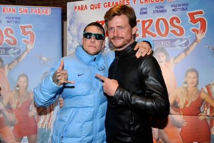 Extraña pareja: Alexander Caniggia y el actor Joaquín Berthold