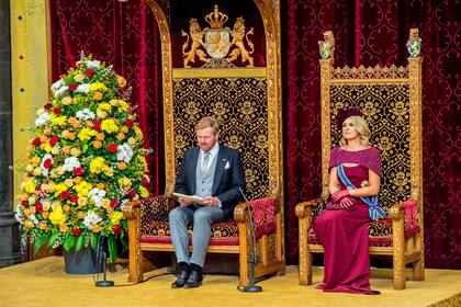 La información la dio el propio Rey en su discurso que todos los años desde el Ridderzaal –la Sala de los Caballeros– en el Binnenhof.