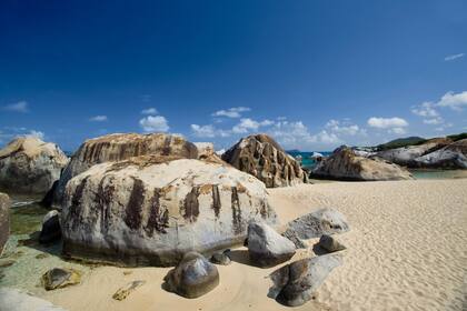 Las rocas de The Baths en Virgin Gorda.