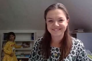 La tierna interrupción de una niña mientras su madre daba una entrevista en TV