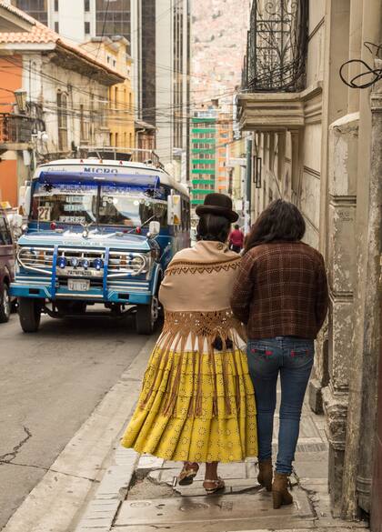 Tradición y modernidad en el centro de La Paz.