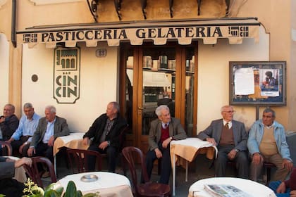 La tardecita en la Gelateria.