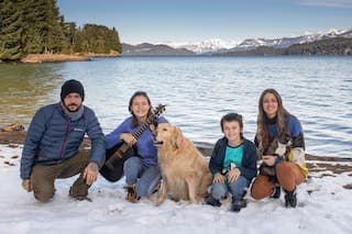 Gege Neumann. Cuenta cómo vive la cuarentena en familia en la Patagonia