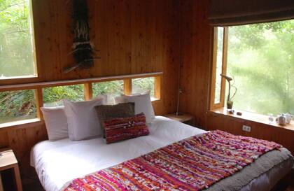 Una de las seis habitaciones de Entre Hielos, la posada de mayor categoría de Tortel.