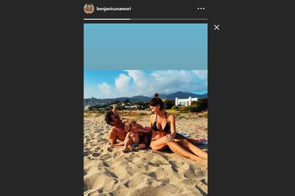 El posteo de Vicuña en sus historias de Instagram
