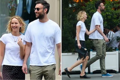 Jennifer Lawrence y su prometido, el galerista Cooke Maroney