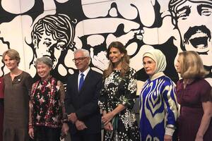 Cómo fue la visita al Malba de las primeras damas del G20