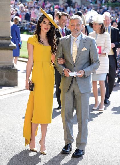 Íntimos amigos, Amal y George Clooney presentes en la boda de los duques de Sussex