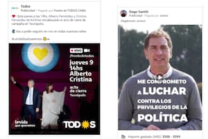 Qué candidatos gastaron más para publicitarse en Facebook en las PASO