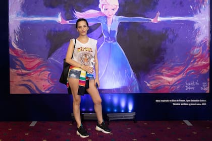 Ivana Figueiras, quien tiene una hija con Tomás Guarracino, fue muy cómoda a ver el estreno