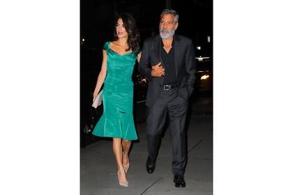 George Clooney junto a su esposa, Amal