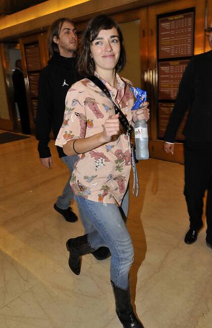 Belén Chavanne fue otra de las que disfrutó del concierto del padre del rock