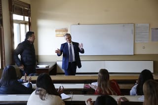 La primera clase de Alberto Fernández tras el anuncio de su candidatura