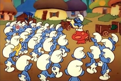 Los Pitufos, en su versión animada
