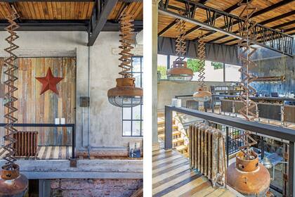 Llegada desde New Jersey, la farm star metálica es típica de los asentamientos agrícolas de herencia alemana. Representa fuerza, amistad y respeto por la Madre Tierra.