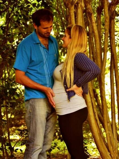 Romina, embarazada de Martina de 4 meses