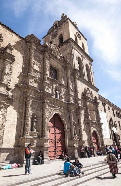 La Basílica de San Francisco en La Paz. 