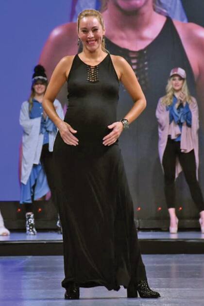 Un recuerdo de cuando en junio de 2019 se subió a la pasarela para presentar la nueva colección de su marca en el festejo de los 50 años de Silkey Mundial