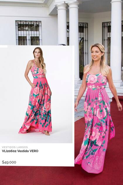 Recibió a Anna Hakobyan, mujer del primer ministro de Armenia, con un vestido floreado de la colección cápsula de Verónica Lozano