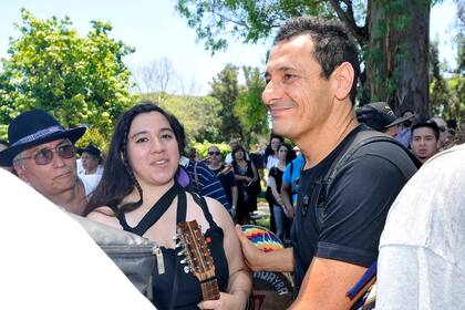 Ricardo Mollo, cantante y guitarrista de Divididos; la banda de rock invitó a Torres en varias oportunidades a tocar con ellos