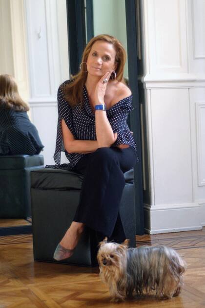 Junto a Honey, el Yorkshire que le regaló Susana Giménez en 1992, hijo de Jazmín.