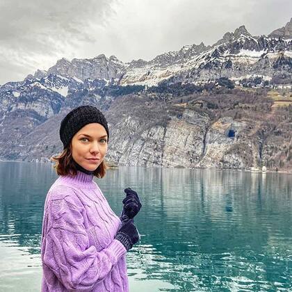 En su cuenta de Instagram, Luli compartió imágenes de su paso por los Alpes suizos.