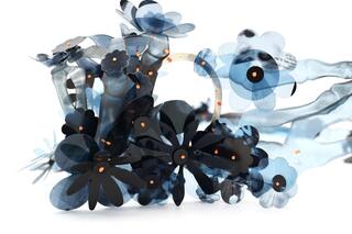 Crin de caballo, radiografías y residuos del mar hoy se convierten en joya