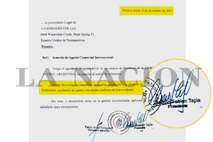 La empresa de Faroni pactó con la AFA quedarse con el 30% de sus ingresos comerciales en el exterior