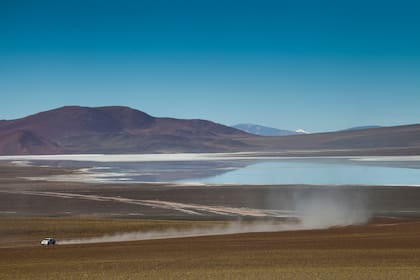 Una de las postales que se ven el el camino a la laguna.