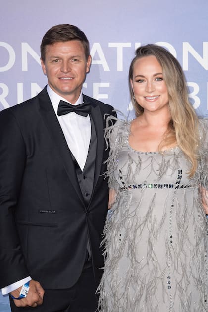 Junto a su mujer, Roisin Gavin, con quien se casó en 2015 en Mónaco, tras cinco años de relación.