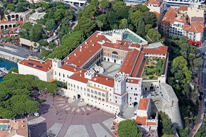 Una imagen aérea del Palacio Grimaldi