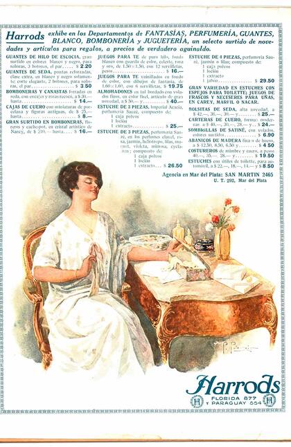 Antigua publicidad de la tienda.