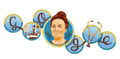 Google dedica su doodle a Cecilia Grierson, la primera médica argentina