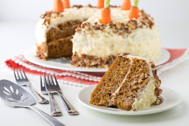 A,Close,Up,Of,A,Carrot,Cake,With,Cream,Cheese