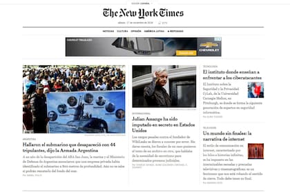 La noticia del descubrimiento del buque ocupó esta mañana las portadas de los grandes medios internacionales