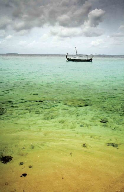 Dhoni, embarcación típica de Maldivas.