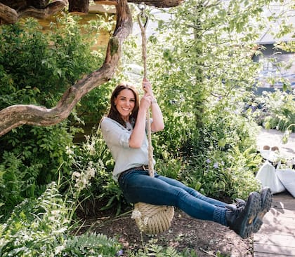 En su rol como madrina de Heads Together, la organización que lucha contra las enfermedades mentales, y teniendo en cuenta su pasado scout, Kate planeó un jardín que tenía como objetivo mejorar la salud mental a través del contacto con la naturaleza.