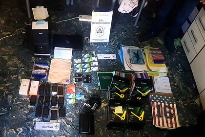 Los elementos secuestrados por la policía bonaerense