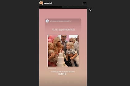 Matilda le dejó soplar las velitas a Dionisio después que ella