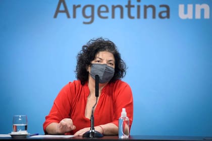 02-06-2021 Buenos Aires: La ministra de salud, Carla Vizzotti, pidió hoy los distintos actores políticos que "bajen la tensión y bajen la obsesión que tienen" con la vacuna Pfizer contra el coronavirus.Foto: presidencia/cb