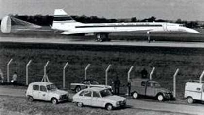En Toulouse, el Concorde hace su primer vuelo de prueba en marzo de 1969