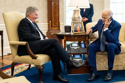 05-03-2022 El presidente de Finlandia, Sauli Niinisto, y el presidente de Estados Unidos, Joe Biden. POLITICA NORTEAMÉRICA ESTADOS UNIDOS NORTEAMÉRICA INTERNACIONAL CASA BLANCA