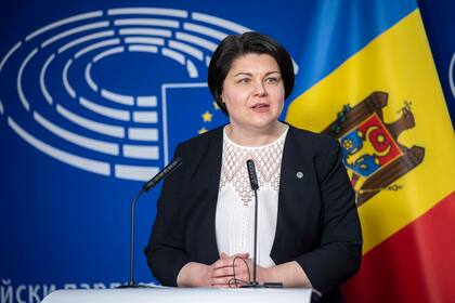 06/02/2023 La primera ministra de Moldavia, Natalia Gavrilita, comparece en la sede del Parlamento Europeo POLITICA MOLDAVIA INTERNACIONAL PARLAMENTO EUROPEO/ EMILIE GOMEZ