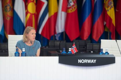 06/10/2022 La ministra de Exteriores noruega, Anniken Huitfeldt. POLITICA EUROPA PRESS/A.ORTEGA.POOL / EUROPA PRESS / CONTAC