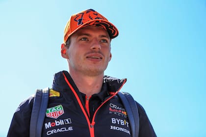 07 July 2023, United Kingdom, Towcester: Dutch Formula 1 driver Max Verstappen of Red Bull Racing arrives for practice one ahead of the British Grand Prix 2023 at Silverstone, Towcester. Photo: Bradley Collyer/PA Wire/dpa