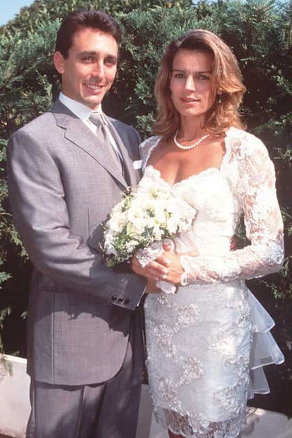 1 de julio de 1995. El día de su boda con Daniel Ducruet.