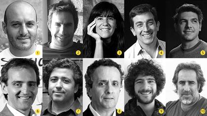 1. Sebastián Stagno (Madre), 2. Ariel Suffern (Rexona), 3. Maria Mujica (Mondelez), 4. Federico Procaccini (Google), 5. Luis Sanches (BBDO), 6. Guillermo Rivaben (La Nación), 7. Papon Ricciarelli (Don), 8. Cesar Padilla (Grupo Consultores), 9. Ignacio Dantas (Nike), 8. Rodrigo Reyes (Moderador)