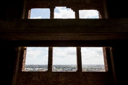 10 de febrero, 2018 – La vista desde el último piso del Elefante Blanco