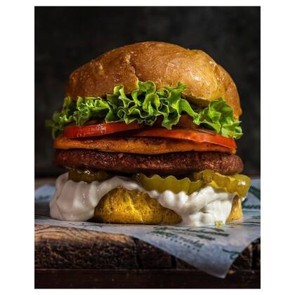 100% plant based, podés disfrutar las hamburguesas de Hierbabuena Vegan donde quieras.